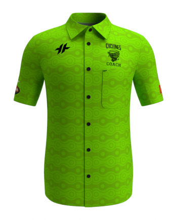 Helena Cyclones Shop Shirt Men_Chest Pocket Coach Green-Front